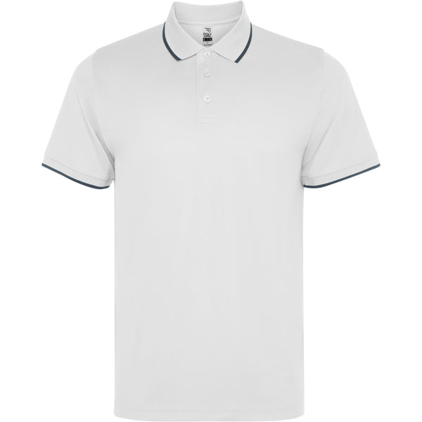 ROLY WRK SIAN Unisex polo shirt in white - promotional clothing printed with your company logo