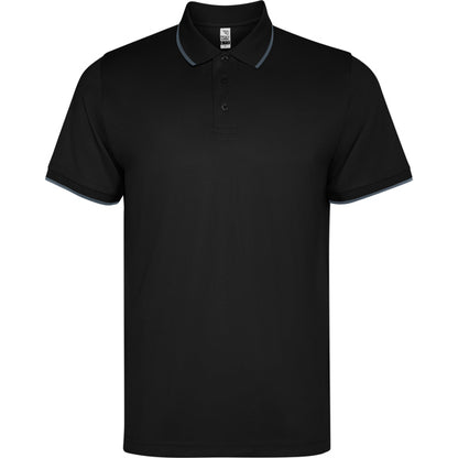 ROLY WRK SIAN Unisex polo shirt in black - promotional clothing printed with your company logo
