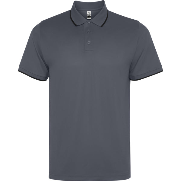 ROLY WRK SIAN Unisex polo shirt in lead - promotional clothing printed with your company logo