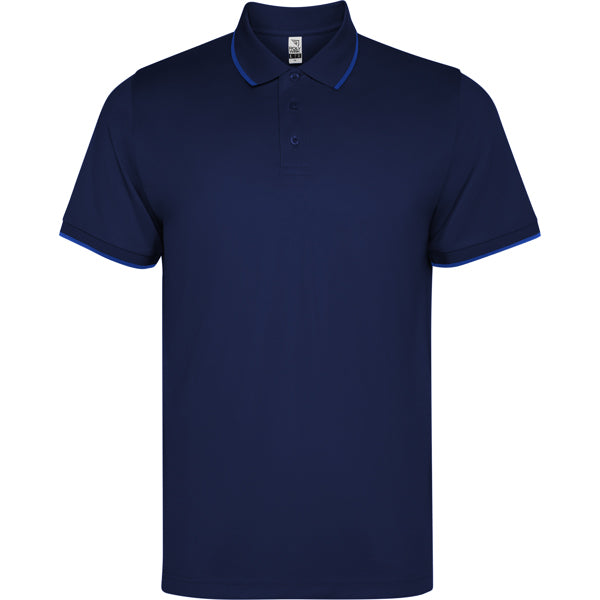 ROLY WRK SIAN Unisex polo shirt in navy blue - promotional clothing printed with your company logo