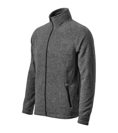 MALFINI FACTOR Men's micro fleece in black melange - promotional clothing printed with your company logo