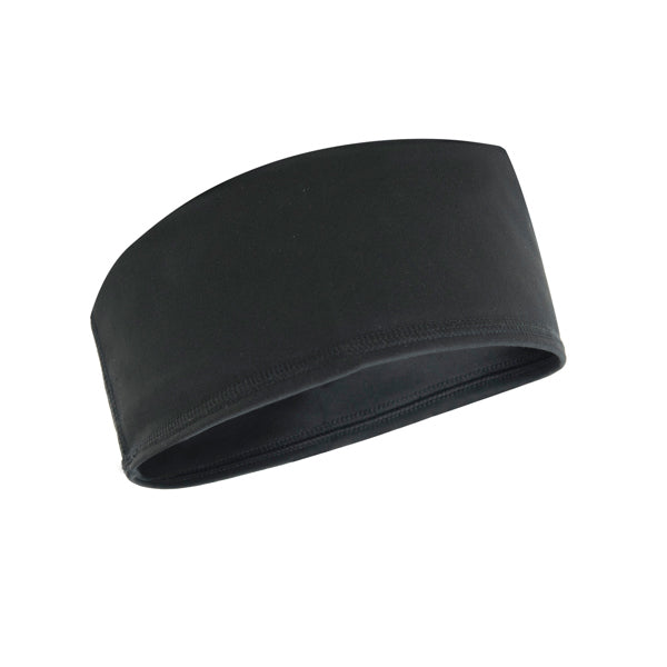 Stamina CROSRUN Polyester sports headband in black - promotional merchandise printed with your company logo