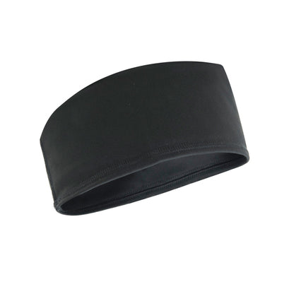 Stamina CROSRUN Polyester sports headband in black - promotional merchandise printed with your company logo