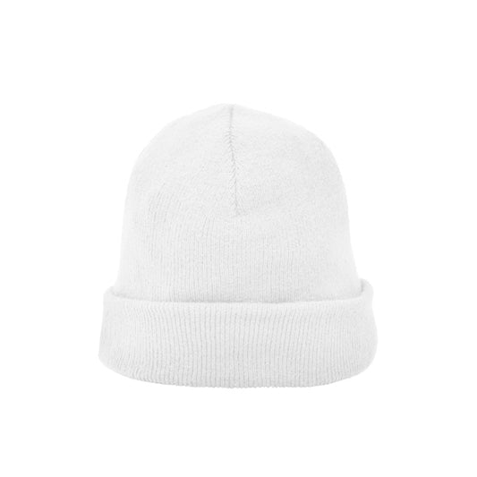 Stamina PLANET Knitted beanie in white - promotional merchandise printed with your company logo