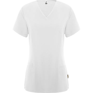 ROLY WRK FEROX WOMAN Women's T-shirt in white - promotional clothing printed with your company logo