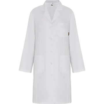 ROLY WRK VACCINE WOMAN Women's lab coat in white - promotional clothing printed with your company logo