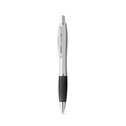 SWING promotional pen in black (detail view) with custom logo branding