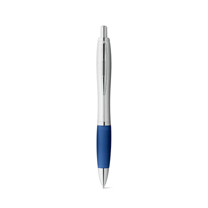 SWING promotional pen in blue (detail view) with custom logo branding