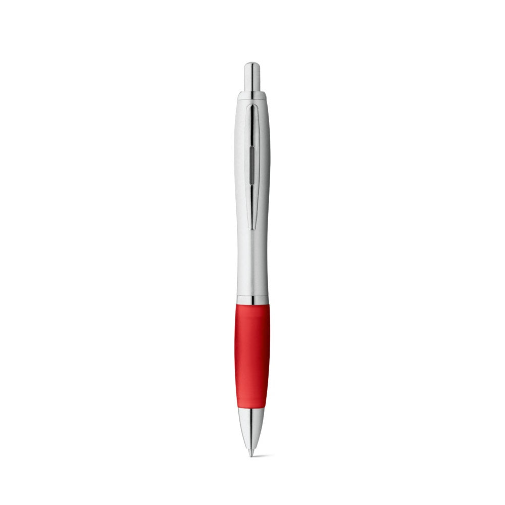SWING promotional pen in red (detail view) with custom logo branding