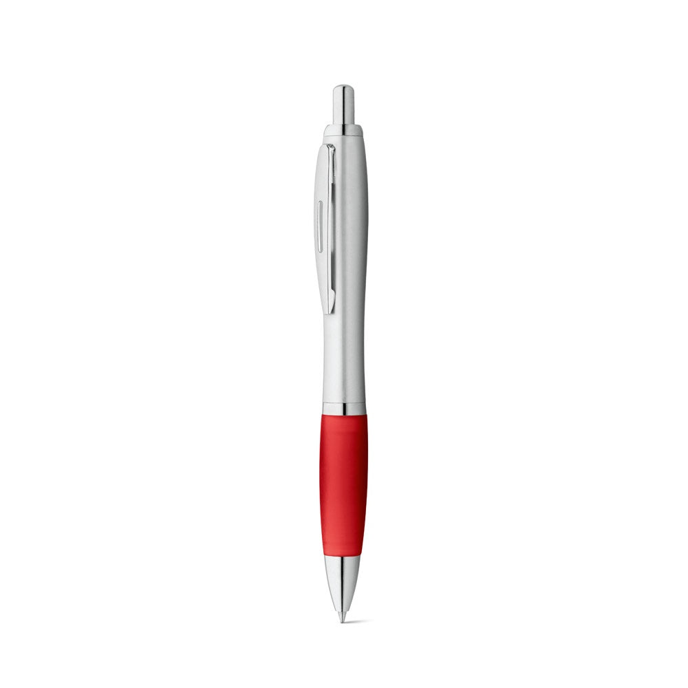 SWING promotional pen in red (detail view) with custom logo branding