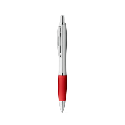 SWING promotional pen in red (detail view) with custom logo branding