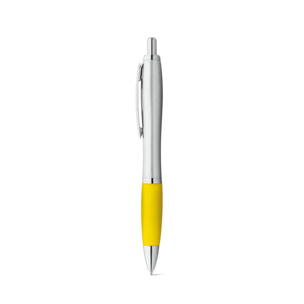 SWING promotional pen in yellow with custom logo branding