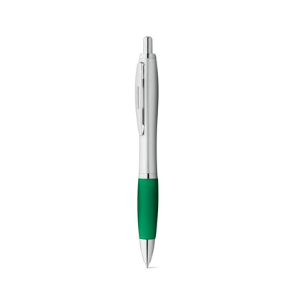 SWING promotional pen in green (detail view) with custom logo branding
