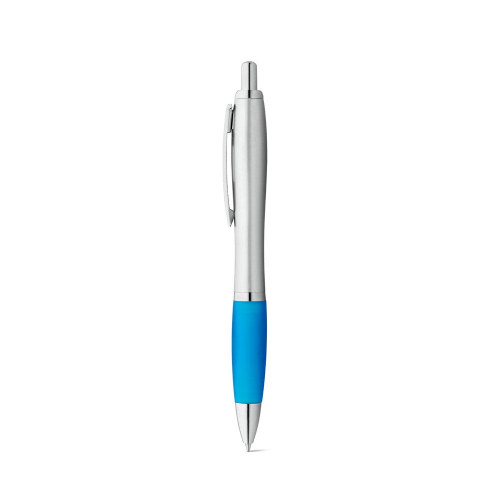 SWING promotional pen in light blue with custom logo branding