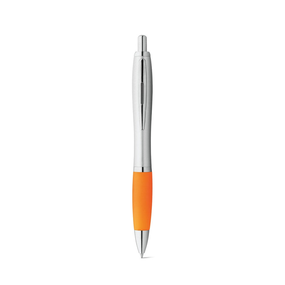 SWING promotional pen in orange (detail view) with custom logo branding