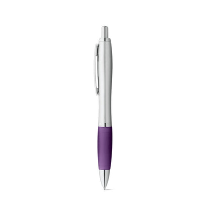 SWING promotional pen in purple with custom logo branding