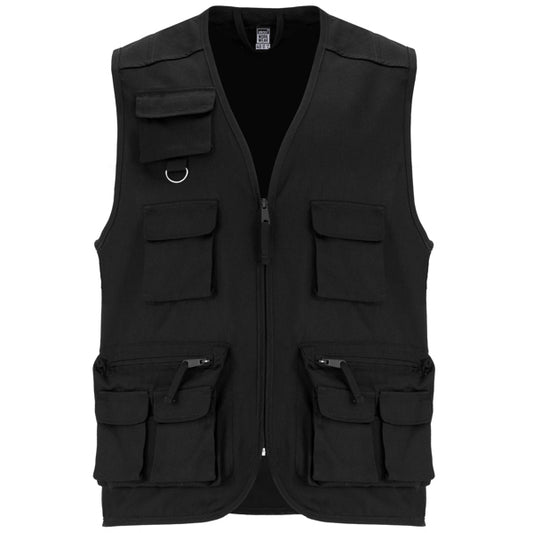 ROLY WRK VENERA Men's vest in black - promotional clothing printed with your company logo