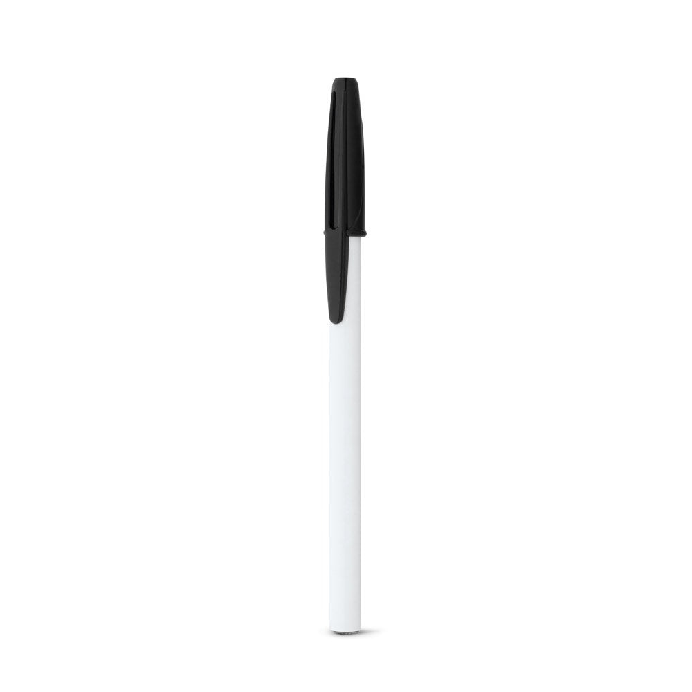 CORVINA promotional pen in black (detail view) with custom logo branding
