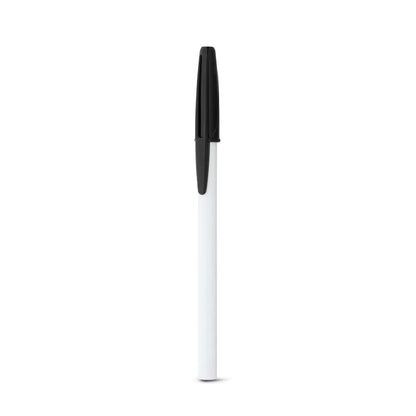 CORVINA promotional pen in black (detail view) with custom logo branding