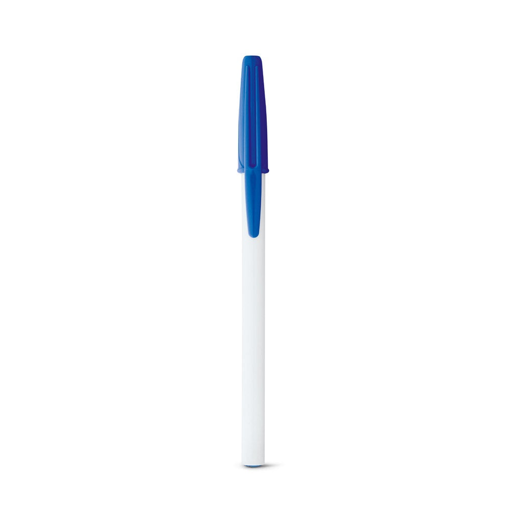 CORVINA promotional pen in blue (detail view) with custom logo branding
