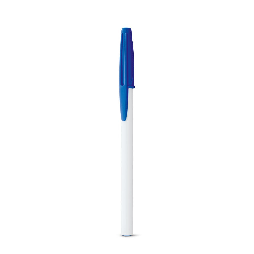 CORVINA promotional pen in blue (detail view) with custom logo branding