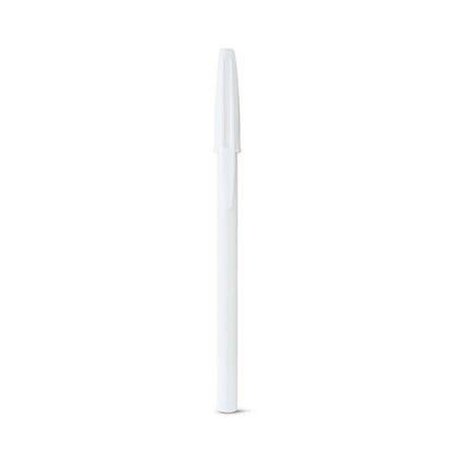 CORVINA promotional pen in white (detail view) with custom logo branding