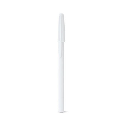 CORVINA promotional pen in white (detail view) with custom logo branding