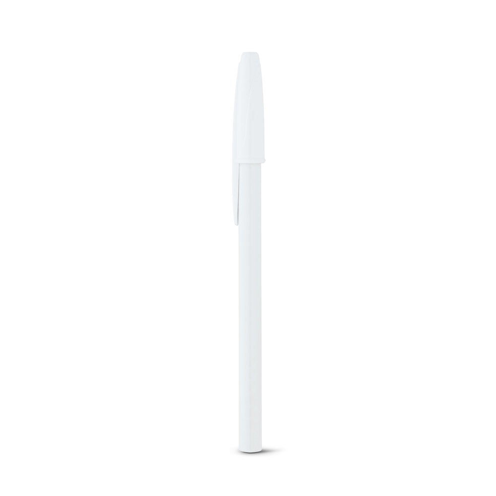 CORVINA promotional pen in white with custom logo branding