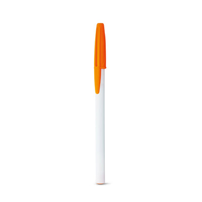 CORVINA promotional pen in orange (detail view) with custom logo branding