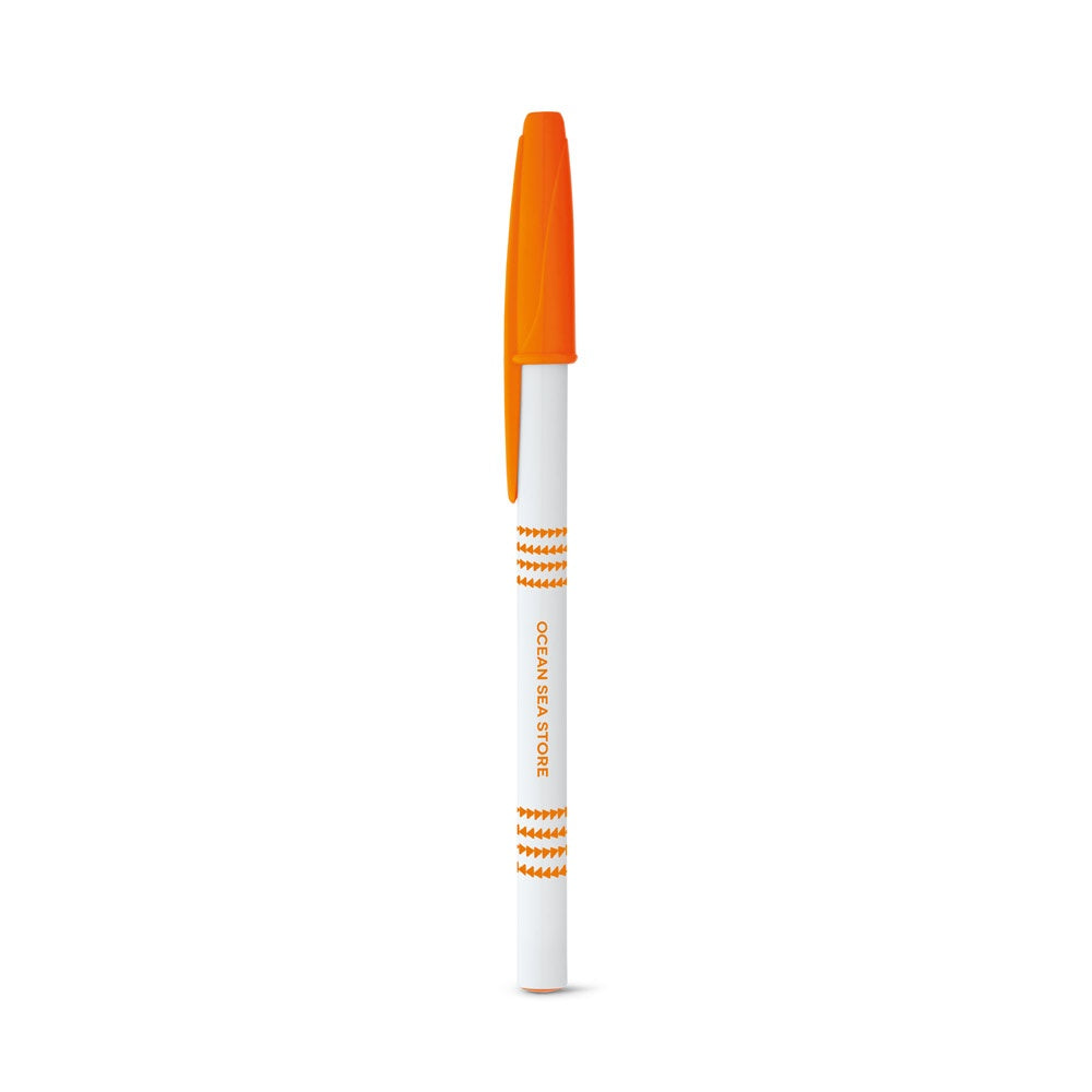 CORVINA promotional pen in orange with custom logo branding