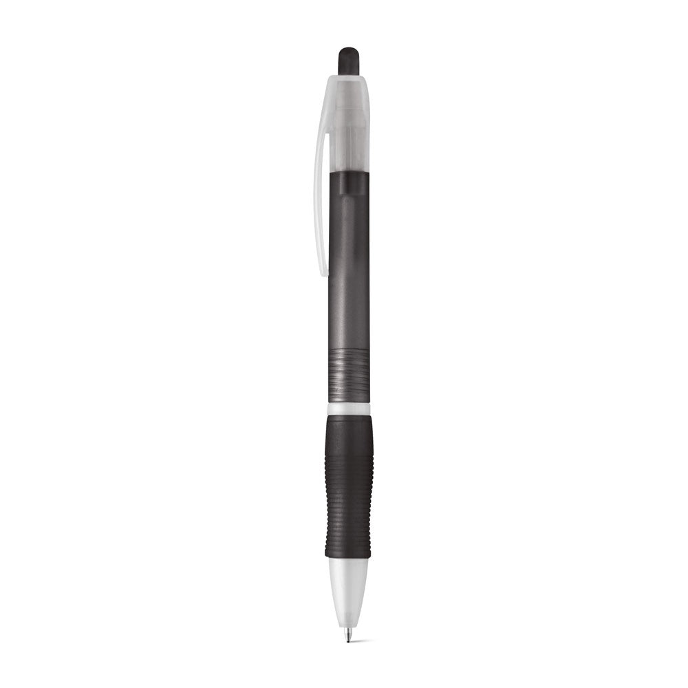 SLIM promotional pen in black with custom logo branding