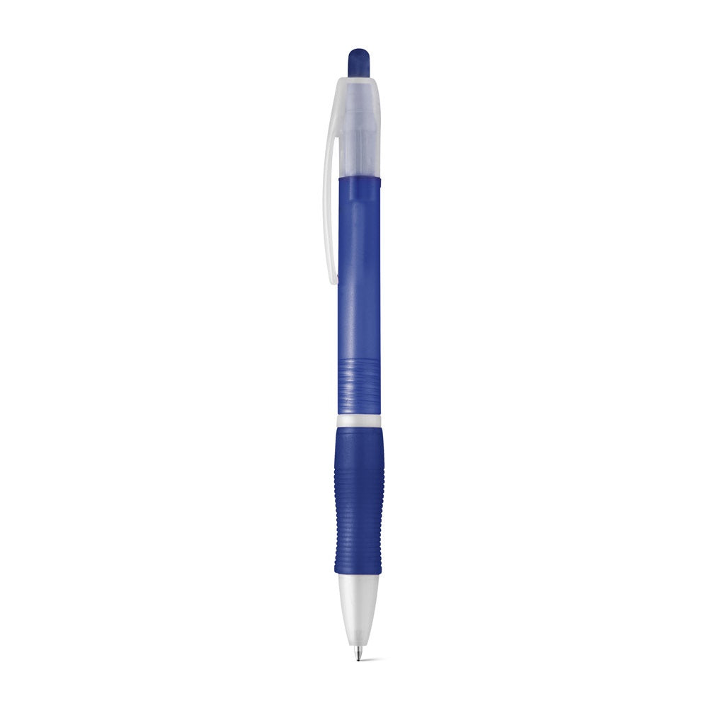 SLIM promotional pen in blue with custom logo branding