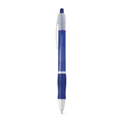 SLIM promotional pen in blue with custom logo branding