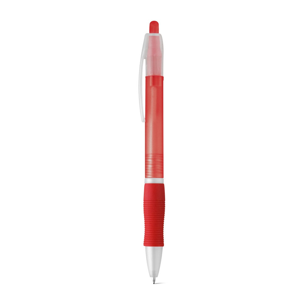 SLIM promotional pen in red with custom logo branding