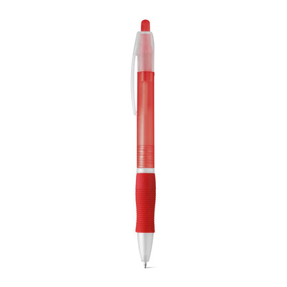 SLIM promotional pen in red with custom logo branding