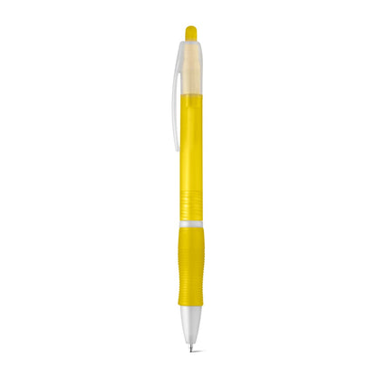 SLIM promotional pen in yellow with custom logo branding