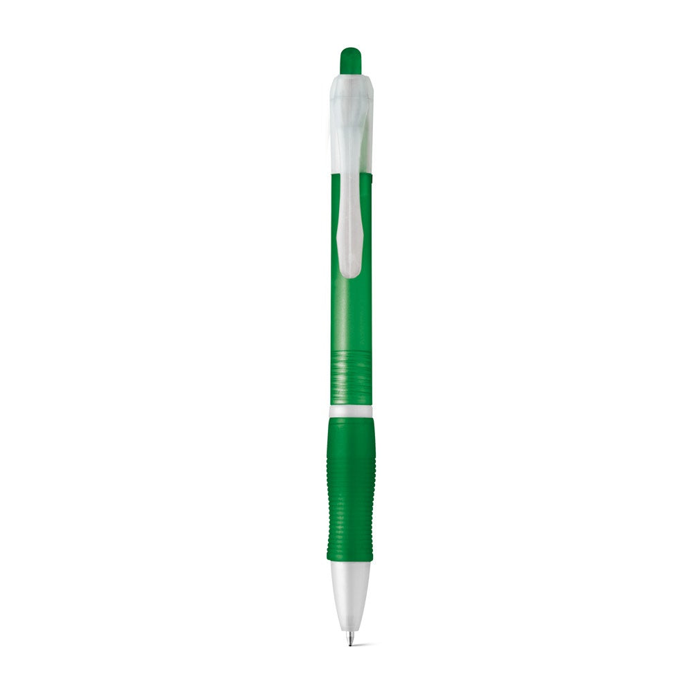 SLIM promotional pen in green (detail view) with custom logo branding