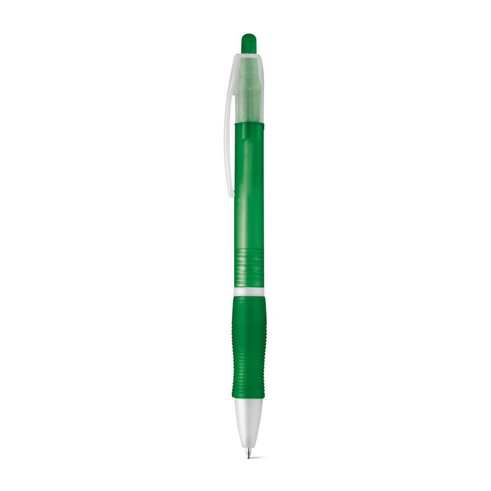 SLIM promotional pen in green with custom logo branding