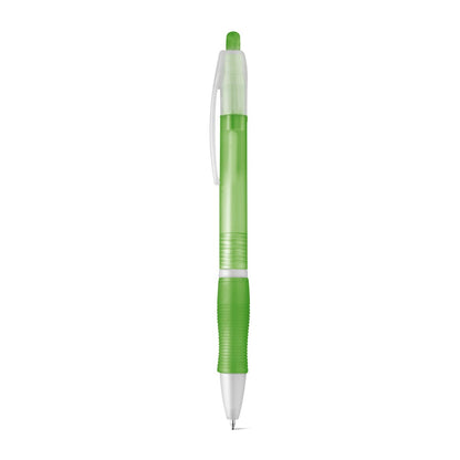 SLIM promotional pen in light green with custom logo branding