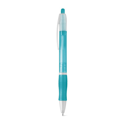 SLIM promotional pen in light blue with custom logo branding