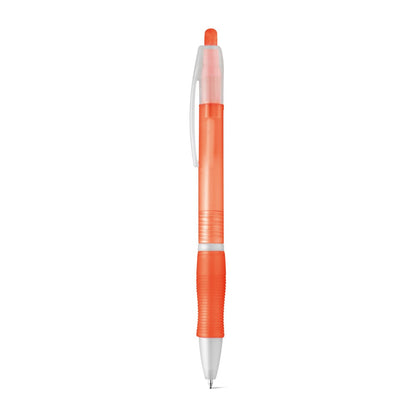 SLIM promotional pen in orange with custom logo branding