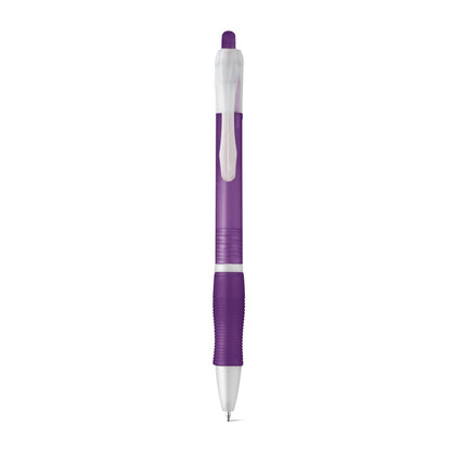 SLIM promotional pen in purple (detail view) with custom logo branding