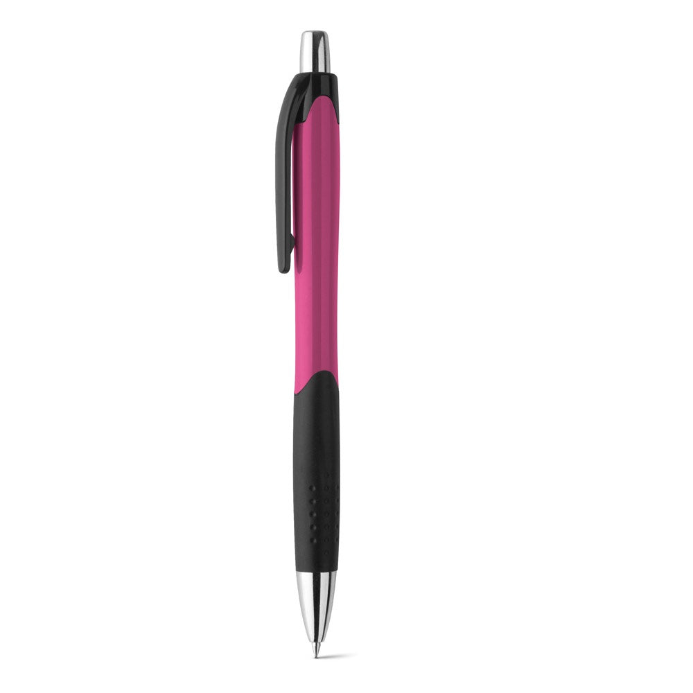 CARIBE promotional pen in pink with custom logo branding