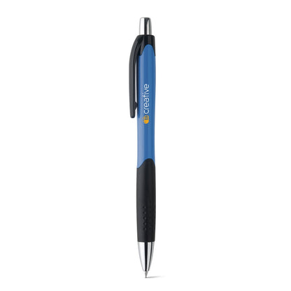 CARIBE promotional pen in blue with custom logo branding