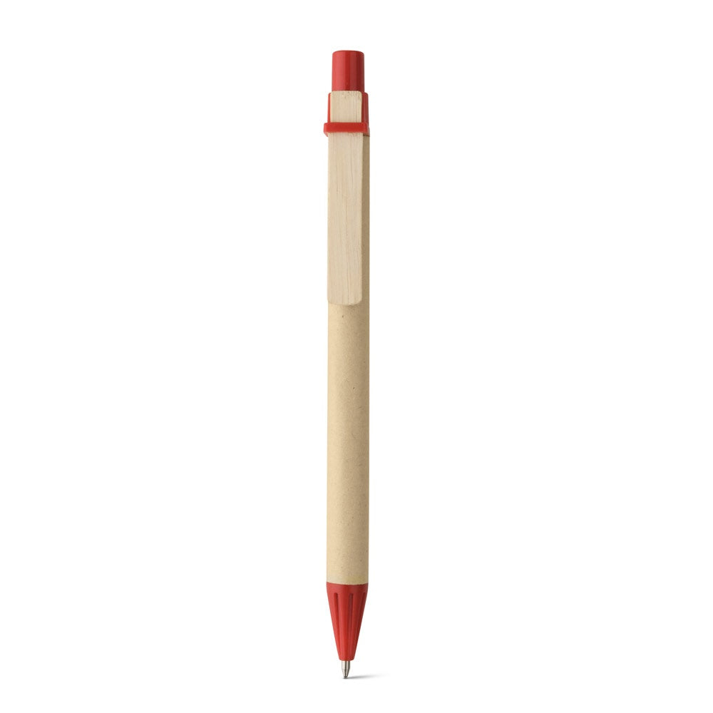 NAIROBI promotional pen in red (detail view) with custom logo branding