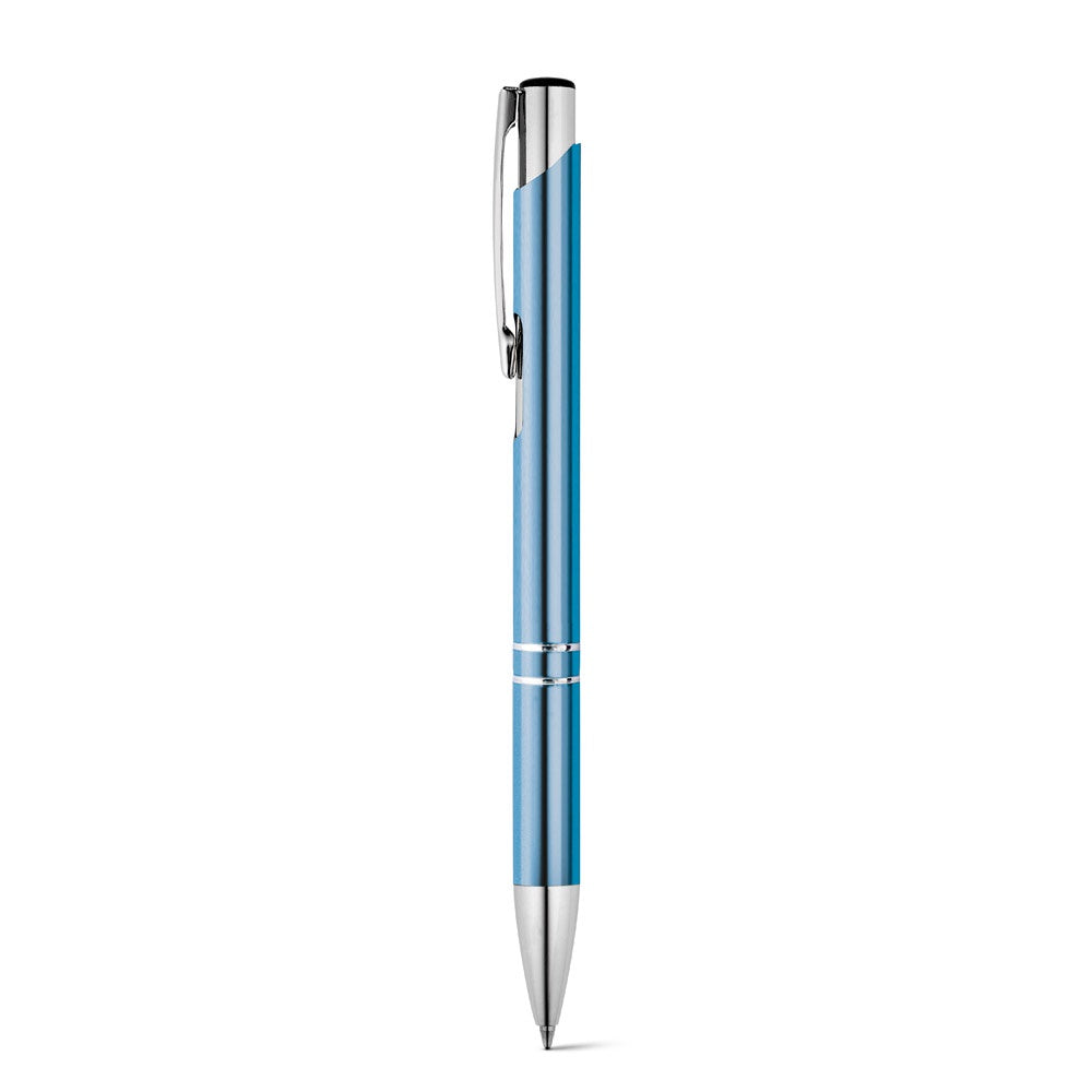 BETA promotional pen in light blue with custom logo branding