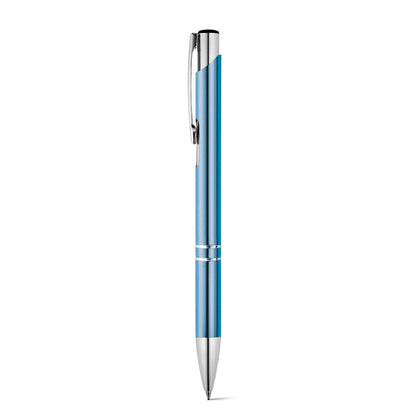BETA promotional pen in light blue with custom logo branding