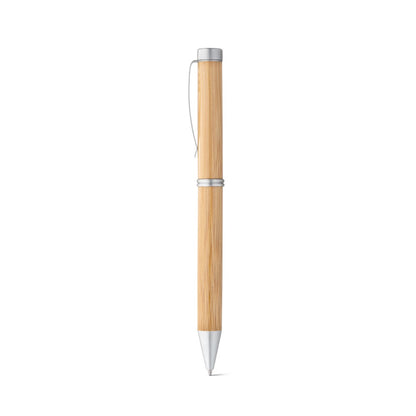 LAKE promotional pen in natural with custom logo branding