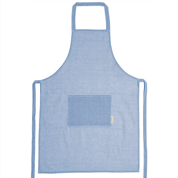 Stamina AROLA Recycled cotton apron in royal blue - promotional merchandise printed with your company logo