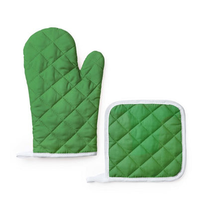 Stamina ENEKO Soft cotton/polyester oven glove in fern green - promotional merchandise printed with your company logo